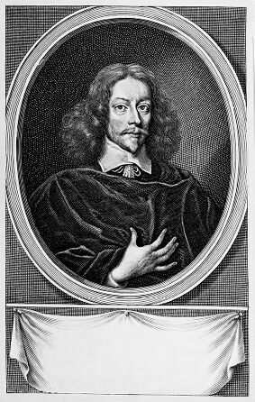 M0012159: Reproduction of an unfinished portrait of John Bulwer (1606-1656), English physician from the engraving by W. Faithorne