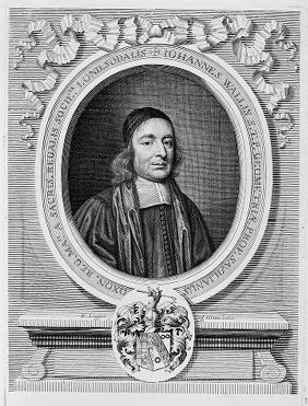 M0011983: Portrait of John Wallis (1616-1703), English clergyman and mathematician
