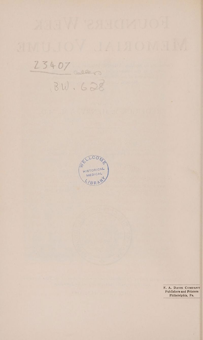 “4 ep F. A. DAvis COMPAN Publishers and Printers Philadelphia, Pa.