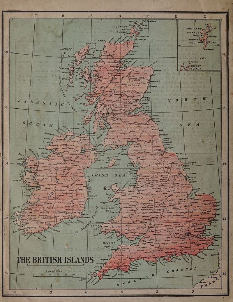 Shea ISLANOS pies Gwath Mainland _ Butt of Lows . ' ..'Flannan ls or Seven mancers : With itu G 4 THE BRITISH ISLAN + fh at om } AS i | ”