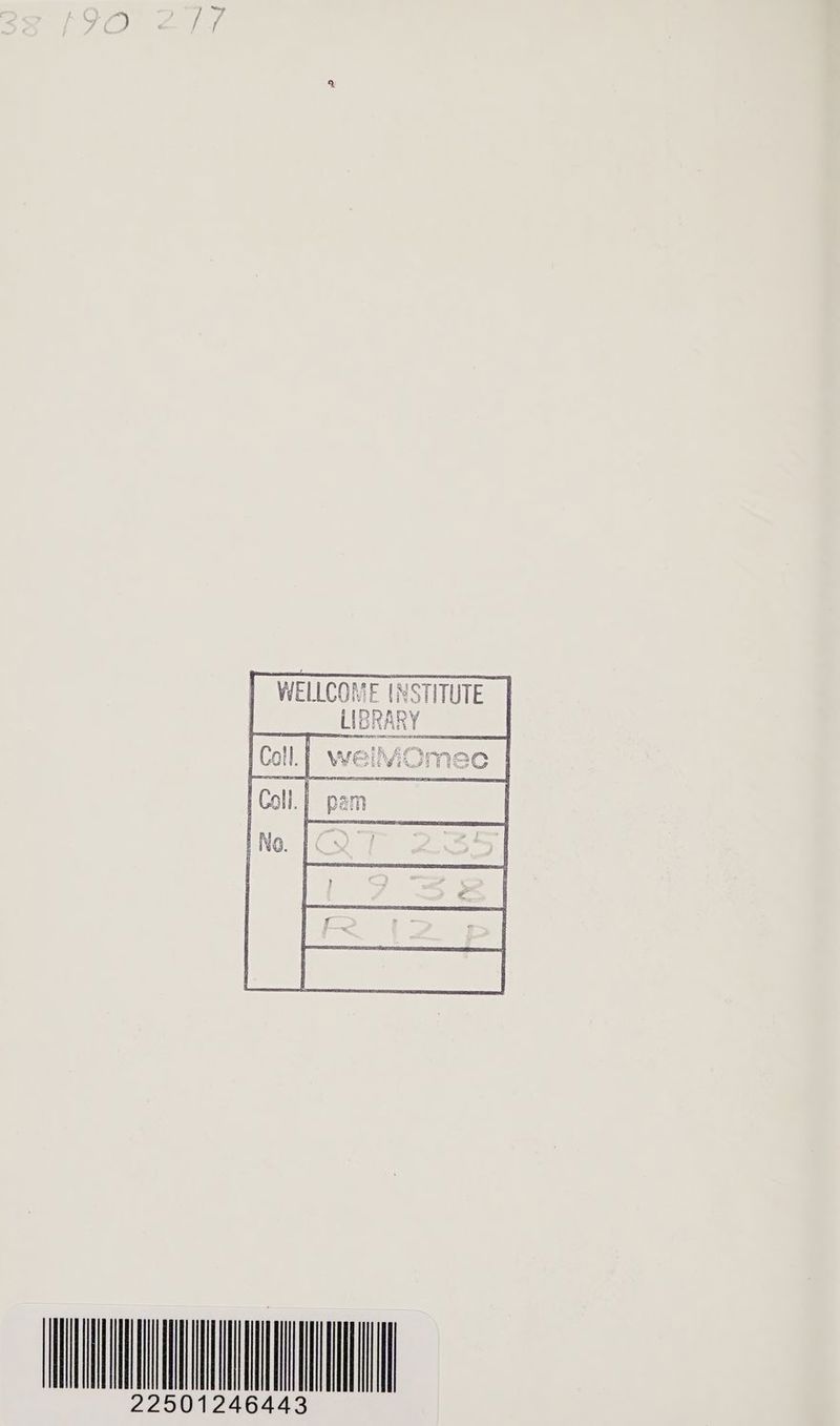 WELLCOME INSTIT LIE HWE