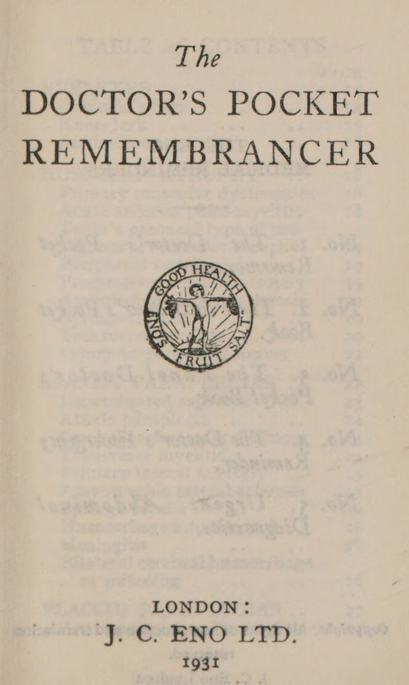 The DOCTOR’S POCKET REMEMBRANCER