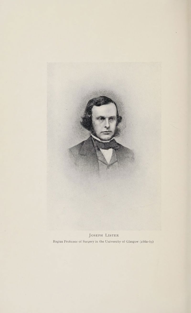 Regius Professor of Surgery in the University of Glasgow (1860-69)