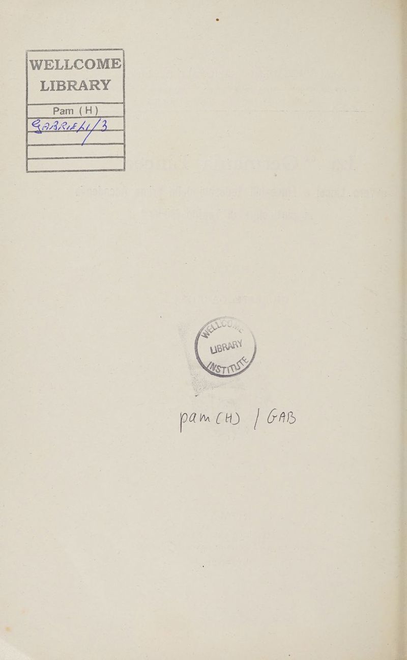 'WELLCOME| LIBRARY Pam (8) __| CEXITIZAE