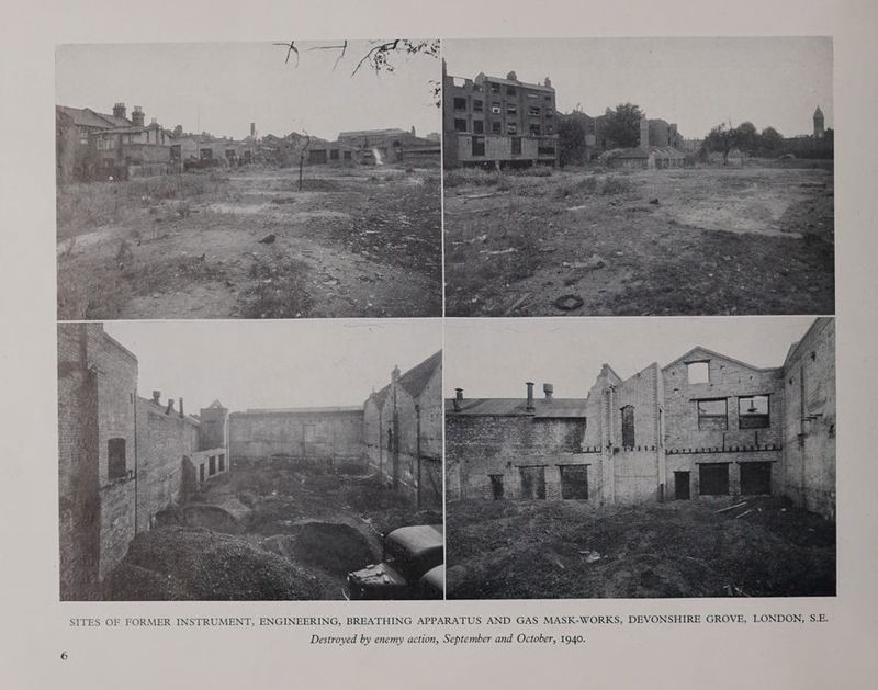 SITES OF FORMER INSTRUMENT, ENGINEERING, BREATHING APPARATUS AND GAS MASK-WORKS, DEVONSHIRE GROVE, LONDON, S.E.