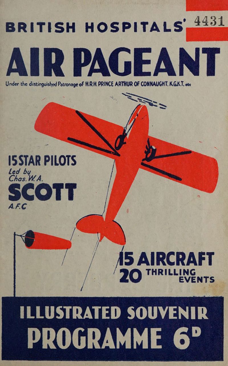BRITISH HOSPITALS sizes AIR PAGEANT SSTAR = x _ | § AIRCRAFT ‘20 MeL tee oe Ts | ILLUSTRATED SOUVENIR