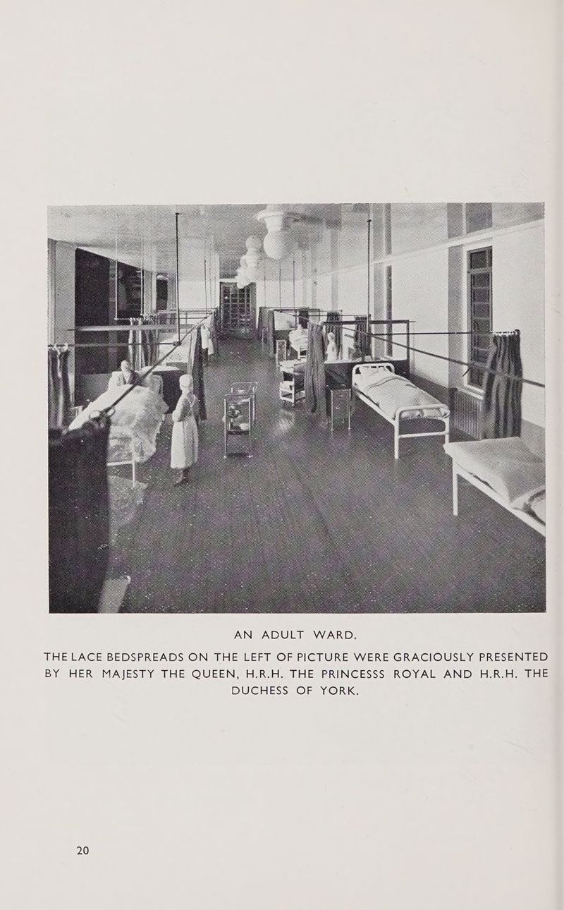 THE LACE BEDSPREADS ON THE LEFT OF PICTURE WERE GRACIOUSLY PRESENTED BY HER MAJESTY THE QUEEN; H:R.H: THE PRINCESSS =ROYAL) AND= HR. hestige DUGHESSHBOEMGORKS