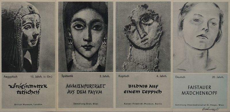> EEE 9, 63 4 a ‚- Sry en ” fi.” » - - Bm an 20. Jahrh. Koptisch Jahrh. 2 15. Jahrh. (v. Chr.) Spätantik isch Aegypt FAISTAUER DCHENKOPF MA BILONIS Auf EINEM TEeppıch MVMIZNPORTRAET AVS DEM FAYVM nm utteR Isches) J, J Hönsg; te Sammlung Obermedizinalrat Dr. Rieger, Wien -Museum, Berlin drich Kaiser-Frie Wien Sammlung Graf British Museum, London Desbuyl/