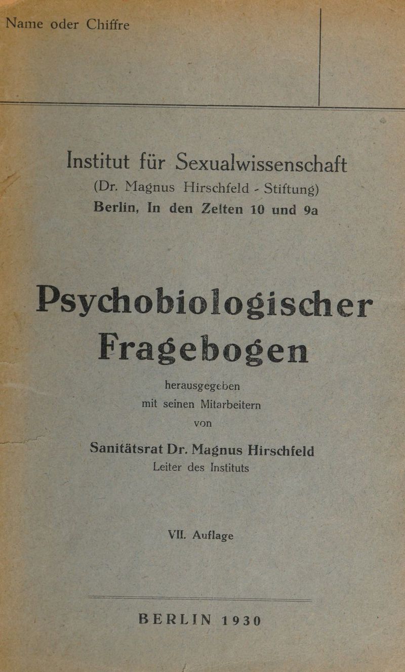herausgegeben mit seinen Mitarbeitern von S Leiter des Instituts VII. Auflage Y 5, 5 er} 72”