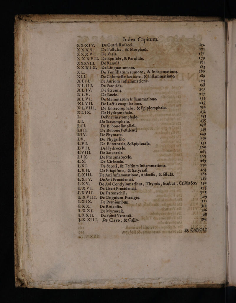 Index DP XXXVL JDeVWetis —— DU EN XXXVII. DeEpulide,& Parulide, * XXXVII DeRanulá. jm ons XXXIX. De linguetumote. ^ ^ — 1 XL. . JDeTonfillarum tumore, & InBammatione- XLIT. P. 1 Je Columella laxitate. &bInflammatione. - | XLIV. De Strumis. XL V. De Bocio. od XLVI. |.DeMammarum Inflammatione. XLVIL — DeLa&is coagulatione. XLVHI, De Enteromphalo,; & Epiplomphalo. XLIX. | DeHydromphalo. L. DePneumatomphalo. — Li. De Sarcomphalo. | LAT. DeBaubonefimplici. —. — ptu TAE II. :;De.Bubone Peftilendi wu bep auo. e LE ETV. - DePhymate. bao ade hi LV. De Phygethlo. LVI. ^. De Enterocele, & Epiplocele. gore LV II. DeHydrocele. — MEME oso LVvHI. De Satcocele. gpéisbeinds en L1 X. ;De Pneumatocele. ids n LX. De Cirfocele. ! LXI. De Scroti , & Teftium Inlámmacidis LKII. De Priapifmo ,& Satyriafi. LXHI. DeAnilnflammatione, Abfceffu , & fiftula. LXIV. DeAniProcidentià. LXVL DeUteriProcidentiá, LXVII. |. De Paronychiá. LXV IH. De Unguium Pterigio, LXIX. DePemionius . . . y ZEXX. DeRofsolis. vere - LXXI. DeMyrmeciá PR ia: citi LXXIL DeSpináVentosá. iis AK XIIL Be Clave, &Callo: RE | ot Abg tt 11254 53111. : en Fey PE XA, nrpthymie^ vc cot VM T QE x m» 51110928 : f XE so VEA