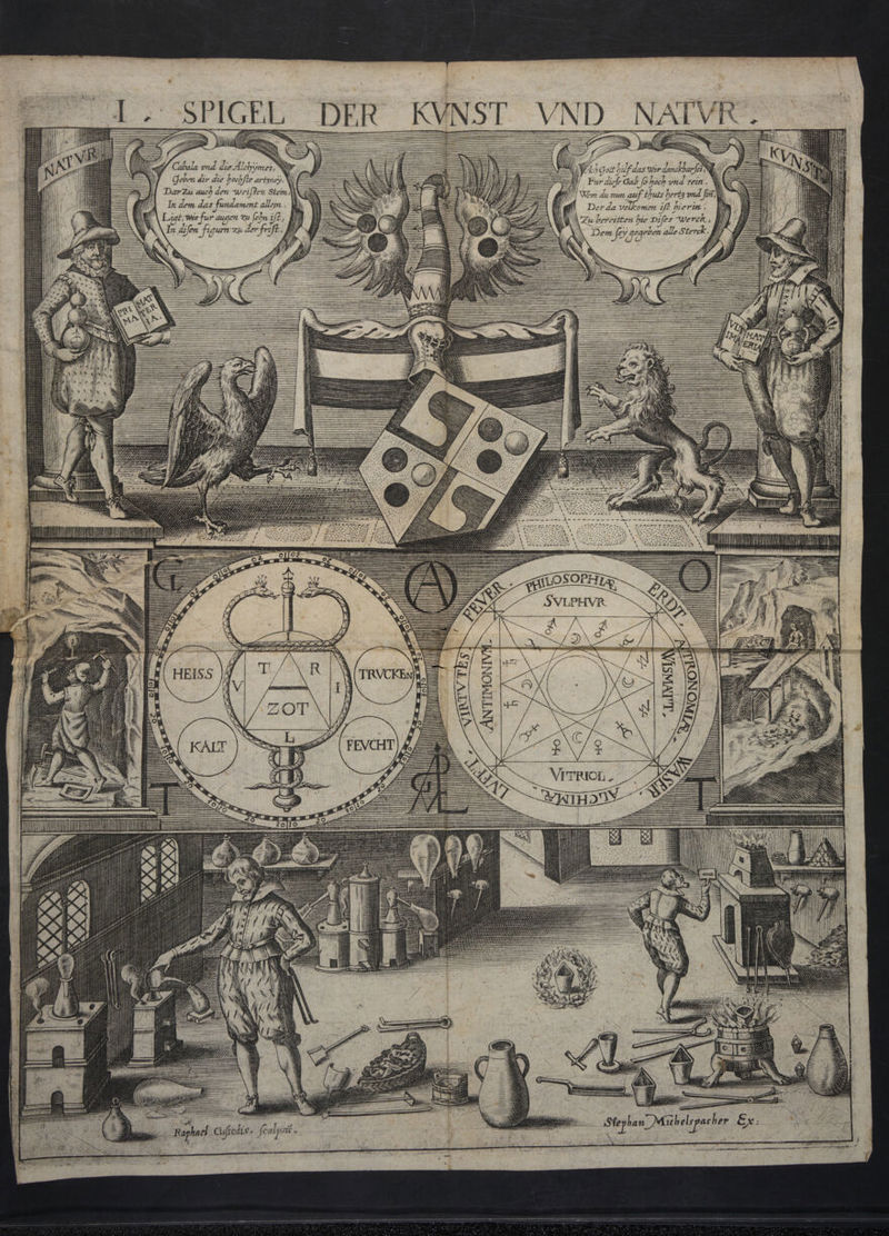 EN > 9— G I. SPIGEL DER KVNST VND NAIVR. / nw * | N e ] u f das Wir danckbar «fei \ en Nu; |/ —l Y JN A Tus N /, bass. : NN p——— — | i ==eil\ss BE I) Aal EN y Geben dir die hochfte artzuey. WI xy NEM i Jn HE Ll / =, ys Gab fo hoch vid rein. | DarZu auch den weißen Stet NES LEN L2 WM] MN Wem dee nun. auf thuts hertz und fem) - In dem das fundament allem . | Der da volkomen Ue hierin A Iiigt, We fur augen Zu fehn ifi, NN dien Figumm zu der feift. ( | JU N OU N \ Nu hs | N W UIT | | | N N AARAU NR | il | (ll p > NONO Am m | i D iil 1 | | | | ne ne — — g 5 B 7 — ererertitiliett! nn ENTITITEID' ETE NEON = Stephan Miühelspacher Er: 2 er COE „Raphael Cufelis. fealpat. gripe | nn gan 2 u
