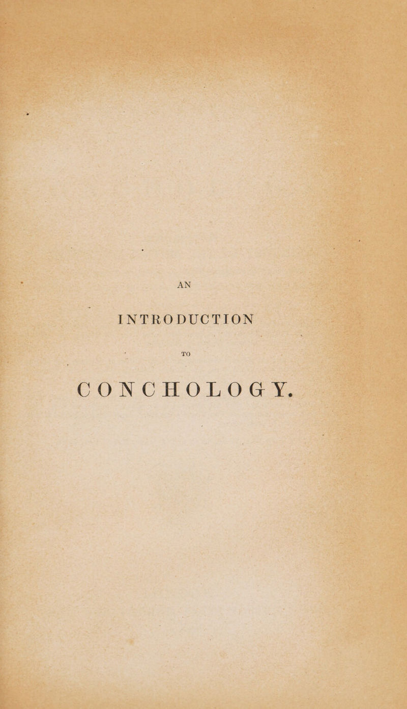 AN INTRODUCTION CONCHOLOG Y,