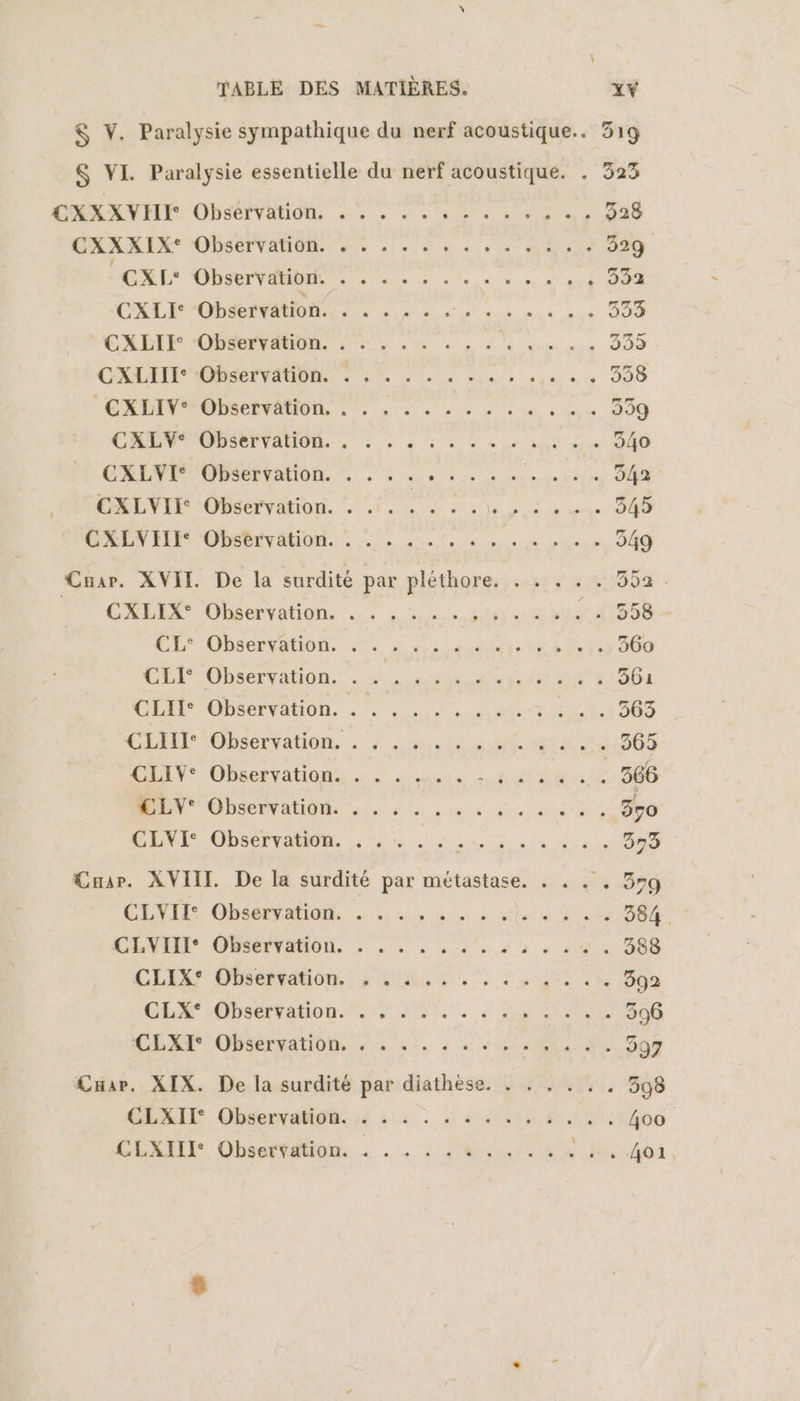 CXXXVHI CXXXIX: CXL: CXLI: CXLII: CXLII- CXLIV: CXLY: CXLYI: CXLVII: CXLVIII: Car. XVII. FOR ONIET CL CLI: CLIT CLIIT: CLIY: €LV: CLYI: œ CLVIT° CLIX° CLX° CLXI° Car. XIX. CLXII° CLXETI Observation Observation Observation Observation Observation Observation. Observation Observation Observation Observation Observation,