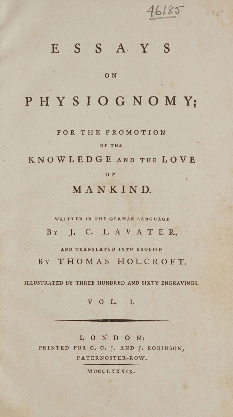 Poy Sl O°G NO MY: FOR THE PROMOTION OF THE KNOWLEDGE anp tHe LOVE OF MANKIND. WRITTEN IN THE GERMAN LANGUAGE BY EC SB AW OATE ER AND TRANSLATED INTO ENGLISH By STELOM ASH EO IC RO Re: ILLUSTRATED BY THREE HUNDRED AND SIXTY ENGRAVINGS, Ver. de ix re ec TE TEEN EN al eR EE SIRs nce Ey OVW Dovey Nes PRINTED FOR G. G. J. AND J. ROBINSON, PATERNOSTER-ROW, | MDCCLXXXIX,