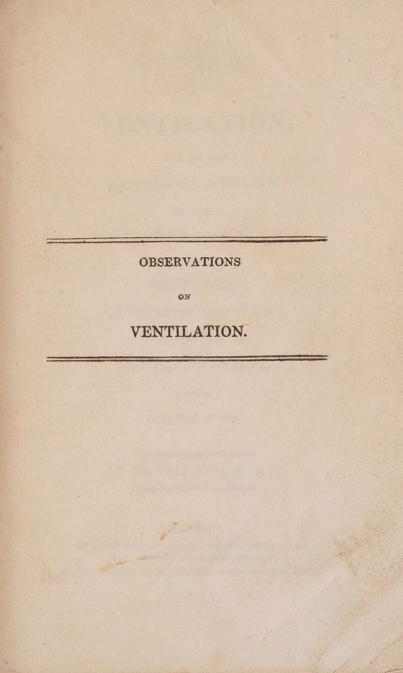 ON VENTILATION.