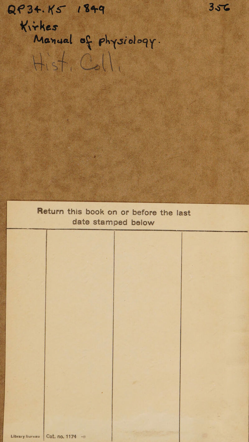 Return this book on or before the last date stamped below Library Bureau | Cat. no. 1174 -o