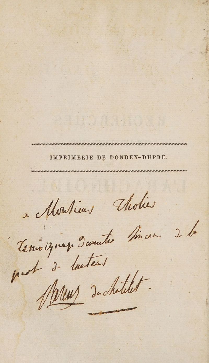 VAR RAAR AN LEA/VENAR ARR SARA IMPRIMERIÏE DE DONDEY-DUPRÉ. RRAARAAS RRPRAPRAARA ED , « : + «Rens &amp;
