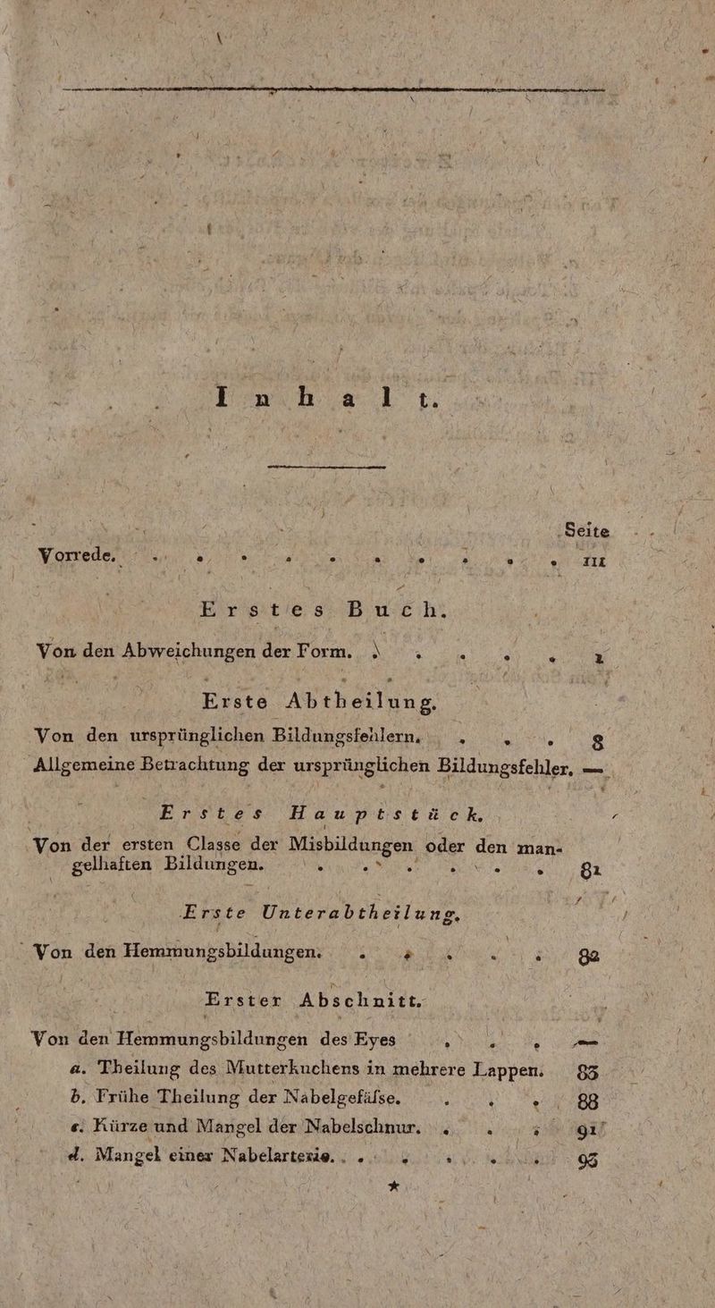 a Vorrede, Fa a en . . ° . . . au Erstes Bi Von den Abweichungen der Form, \ 3 ll a Aa Brite Ab ih eilung, Von den ursprünglichen Bildungsfenlern. A 2 y 8 Allgemeine Betrachtung der ursprünglichen Bildungsfehler. — Erstes Hauptstück, Von der ersten Classe der a hei oder den man- N Bildungen. > » EA rt 81 Erste Unterabtheilung. Von den ER 7 98 Erster Abschnitt. Von den ikeneekiltknkeh des Eyes : FE a. Theilung des Mutterkuchens in mehrere Lappen. 85 b. Frühe Theilung der Nabelgefälse. a RU e. Kürze und Mangel der Nabelschnur. . . 5 91 d. Mangel einer Nabelarteie...: 2. 2... 08 *