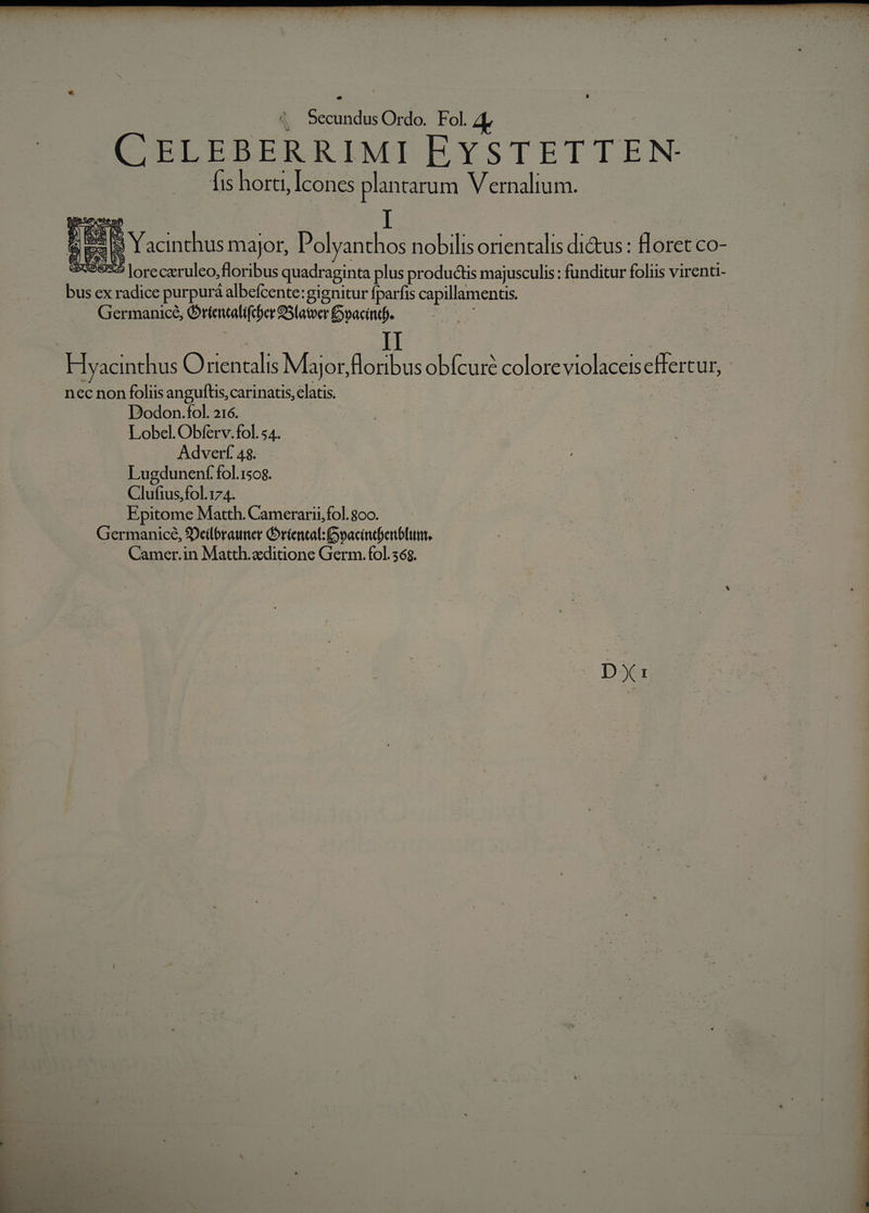 nec non foliis anguftis, carinatis, is Dodon.fol. 216. Lobel. Obferv.fol. 54. Adverf 48. Lugdunenf fol.1508. Clufius,fol.174. Epitome Matth. Camerarii, fol. goo. Germanice, 9Deilbrauner oriental: oacindbenbfunt. Camer.in Matth.zditione Germ. fol. 56$. por