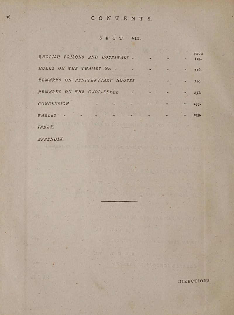 ClOLN Eo Nay ENGLISH PRISONS AND HOSPITALS - HULKS ON THE THAMES &. - = REMARKS ON PENITENTIARY HOUSES REMARKS ON THE GAOL-FEVER. es CONCLUSION - - 2 Z TUBERS “ure os . = - APPENDIX. PAGE = = = 124. : - - 216. = © - 220. 2 = =. 3s ” - = age % . cums He eae DIRECTIONS
