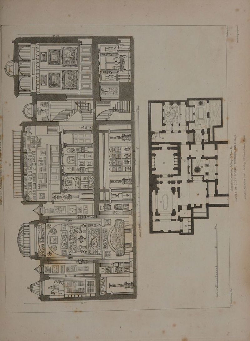 v olojololo Sc on of Museum, Gallery Offices Sectior HOUSE OF JOHN SOANE,— LINCOLNS NN FIELDS