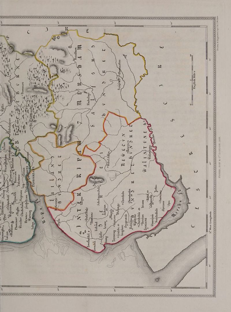 RRR OR RRR RO OK OK OK RK ROKR ROR ORK ORK OR OKO ON SRR KOR ROK ROK OK ROK OOK ON 50 x 9 ° » OO TTT ETT 5 > a £ ; Recedham A mM NY eg! Aco a Hun cor yy ONS Be Walinit ONe Saleume 3. on vv ind eo 2 a a én $ fs s Sates 3 3 poe S30 DE = = = b 6 3 Zz 2 s 24 Sas s La) No 3 ° 2 Cea 3 3 88] 2 says Lada | DS of} 2 3 Ud s® /3\ os ls, . ° &amp; = 8 3 SeSa za § S$ we vo BS Yo 5 is} tS) ° sS = 2 =) Ko 2 am ee ° a Sot ie gS xo of 853 ~», =° = °o ie SS Oooo is) i) Waure CNNTUOSOTONAOHTHOAROISUOAULAAH UH au 8 $8 Scant | un mm °Vuenzime 50° Alyecune ° West Longitude //] Mi tooo —— g POSE 2 ORO KOKO LS: LS: XS COOLS SOX ROX XX KKK ox OX <x Ox OA XS XX S&amp;S; CIOL ZS SOO OOO OK <x ECOG ZS SOSA CEOGOA = OK > SOKO EOS: KK CORK wa aK CK KOK IOK S, 2S XIX Z oS FOO KOE PPLE IIL: KOK Or 28 OOK Z POPOL: 2X SOIL LADD DDD DDD DDD ILD P LIL L LP DIP LICL CLL ISLS SOS CC OSES OOS SOOO OOOO O OOOO OOOO OOOO ON CPSP LIM PA] a) Drawn &amp; Engraved by J.&amp; C .Walker. R,SON &amp; C? LONDON, 1831. FISHE
