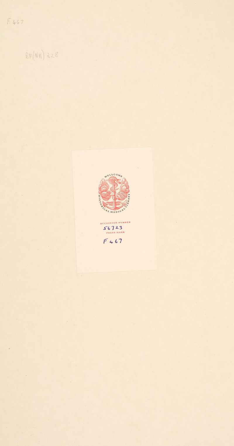 ACCESSION NUMBER 5675 PRESS MARK F67