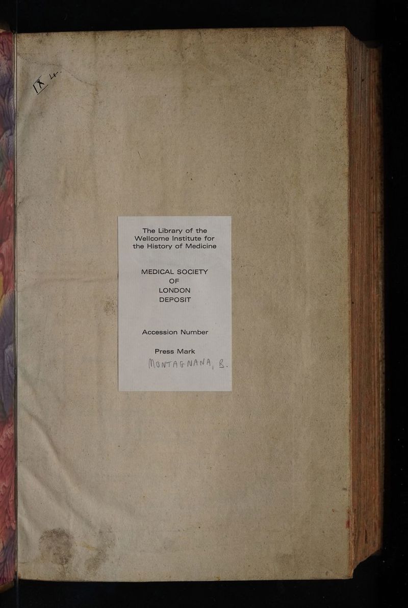 MEDICAL SOCIETY LONDON DEPOSIT Accession Number Press Mark