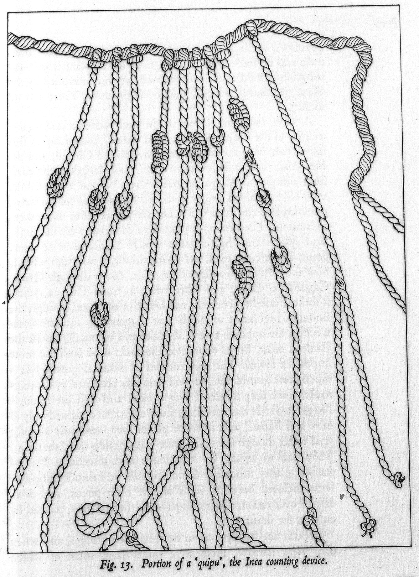Inca Math M0016562: Illustration of a section of a