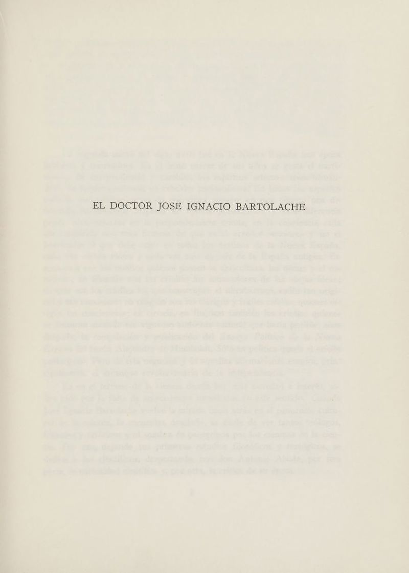 EL DOCTOR JOSE IGNACIO BARTOLACHE