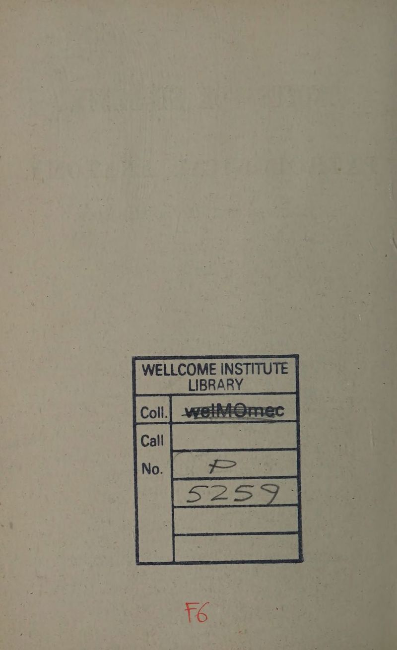 | WELLCOME INSTITUTE LIBRARY