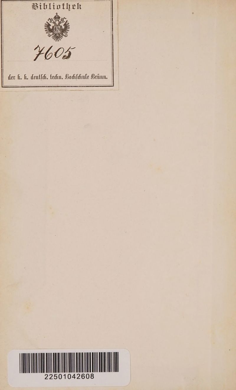 dev R. R. deutfch, techn. Bochlchule Brunn. INIIMIM INN