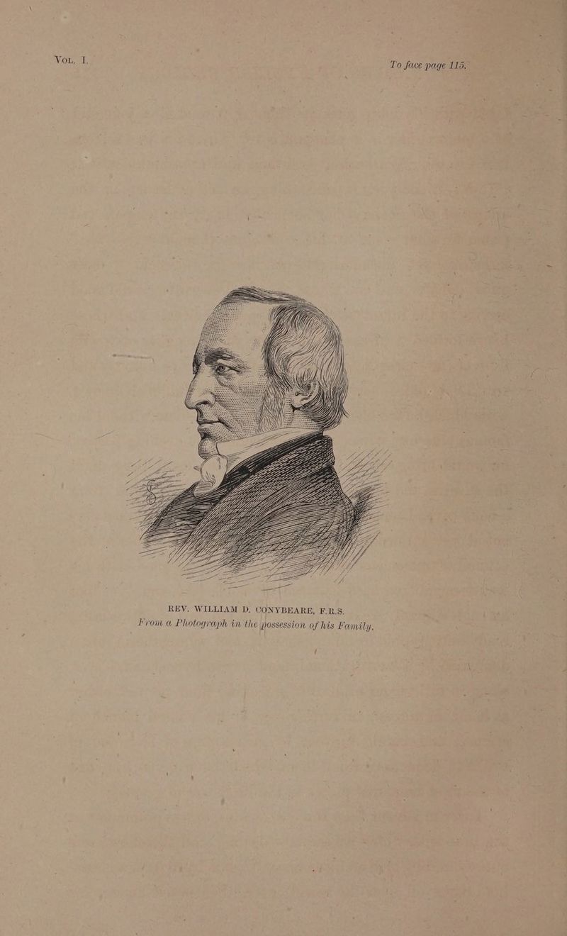 Vou, “5, To face page 115, From a Photograph in the possession of his Family,