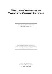 view Haemophilia : recent history of clinical management the transcript of a Witness Seminar held at the Wellcome Institute for the History of Medicine, London, on 10 February 1998 / Witness Seminar transcript edited by E.M. Tansey, D.A. Christie.