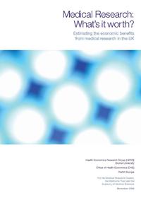 view Medical Research: What’s it worth? : estimating the economic benefits from medical research in the UK / Health Economics Research Group (HERG) Brunel University, Office of Health Economics (OHE), RAND Europe, for the Medical Research Council, the Wellcome Trust and the Academy of Medical Sciences.