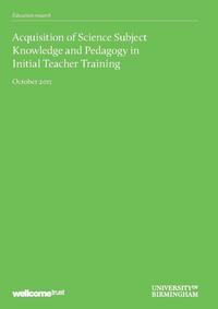 view Acquisition of Science Subject Knowledge and Pedagogy in Initial Teacher Training : report to the Wellcome Trust / by Roger Lock, David Salt and Allan Soares, University of Birmingham.