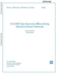 view On SARS type economic effects during infectious disease outbreaks / Milan Brahmbhatt, Arindam Dutta.