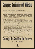 view Advice on hygiene for Republican soldiers in the Spanish Civil War. Lithograph, 1937/1938.