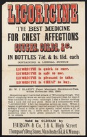 view Licoricine : the best medicine for chest affections, coughs, colds, &c. / Burgon & Co.