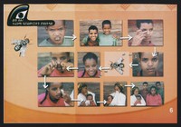 view Trachoma prevention in Ethiopia with lettering and number 7 on verso. Colour lithograph for the Ethiopia MInistry of Health, ca. 2000.