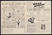 view Virile manhood : the official organ of the Laurance Institute of Health & Stamina Ltd. / Harold Laurance.