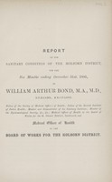 view Report of the Medical Officer of Health for the half-year ending December, 1895.