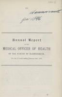 view Annual report of the Medical Officer of Health of the Parish of Hammersmith for the 53 weeks ending January 2nd, 1897.