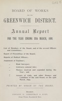 view Annual report for the year ending 25th March, 1899.