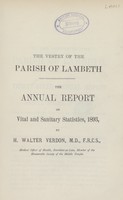 view The annual report on vital and sanitary statistics, 1893.