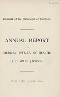 view Annual report of the Medical Officer of Health for the year 1911.