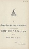view Report for the year 1911 of the Medical Officer of Health.
