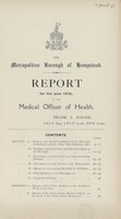 view Report for the year 1916 of the Medical Officer of Health.