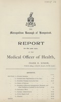 view Report for the year 1922 of the Medical Officer of Health.
