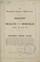 view Report on the health of the Borough during the year 1920.